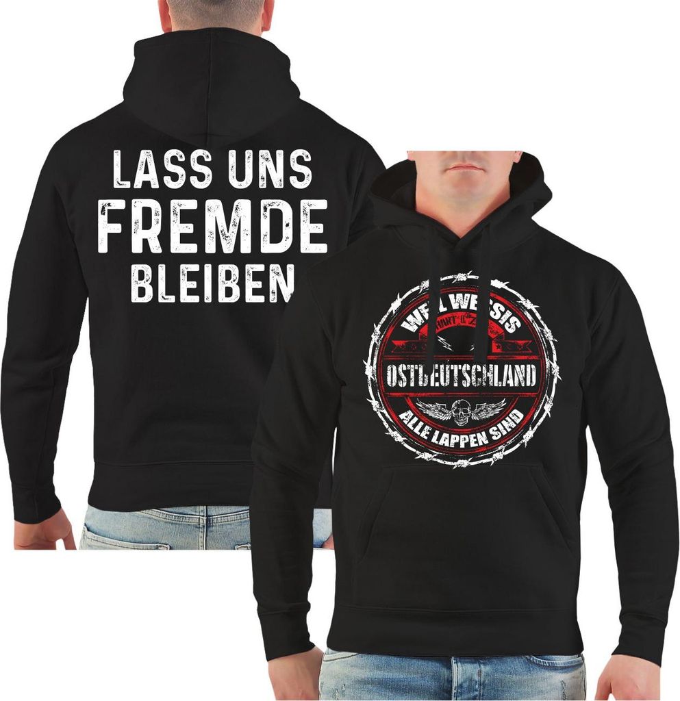 Herren Kapuzenpullover Weil Wessis alle Lappen sind