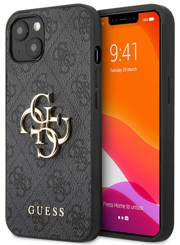 Guess GUHCP13M4GMGGR iPhone 13, 14, 15 6.1" siv/siv pevný Obrázok produktu 