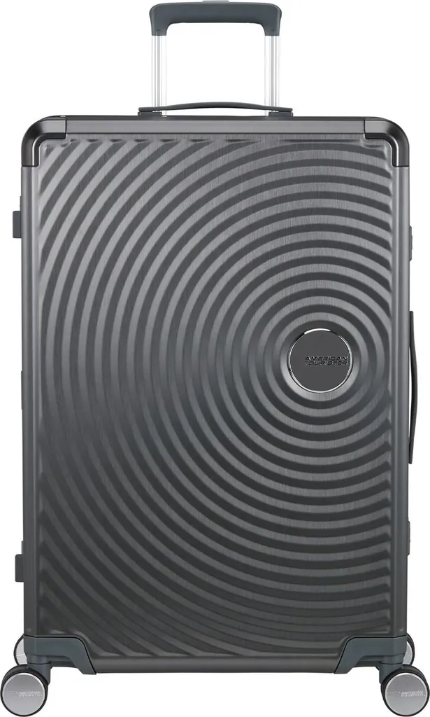 Valise Soundbox Alu Spinner 77 en aluminium brossé avec serrure TSA
