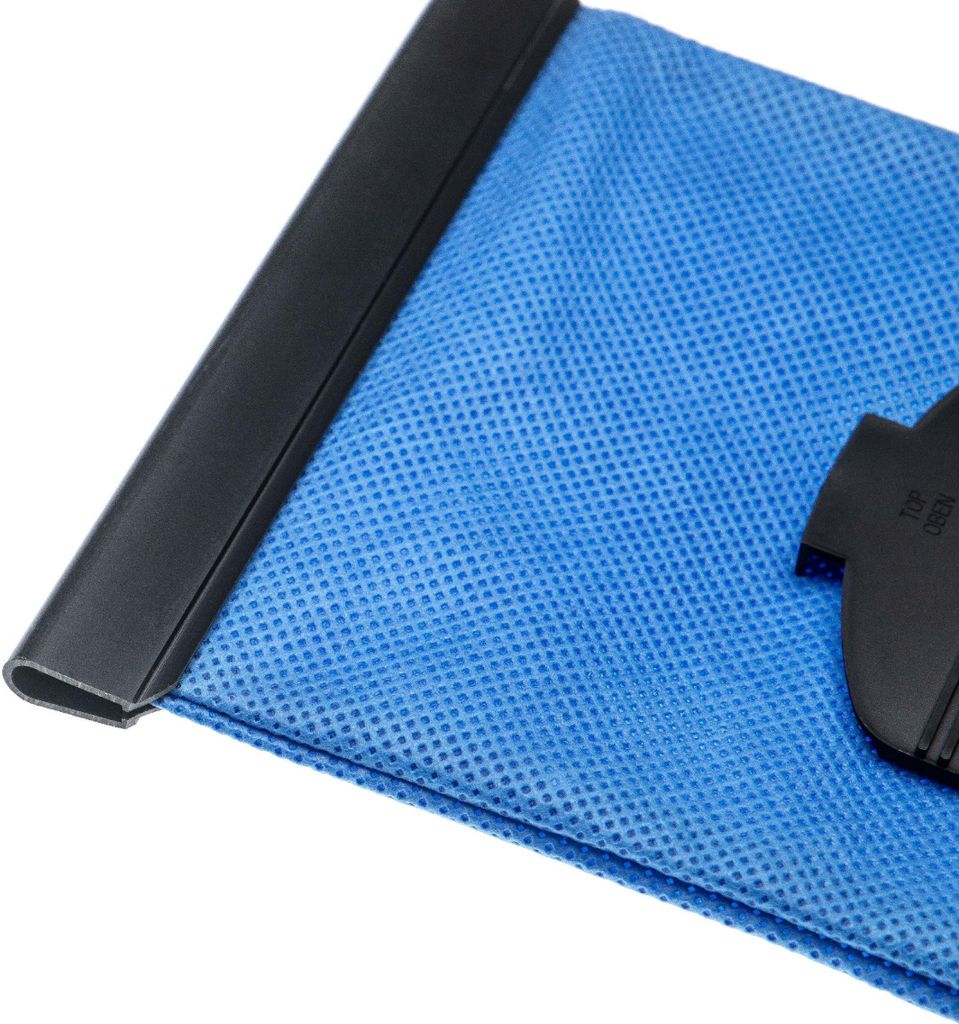 vhbw Staubbeutel kompatibel mit Siemens big bag 3 l VS01E2100, Smily VS01G400, big bag 3 l VS01E1550 Staubsauger - 25,3cm x 17,4cm Blau