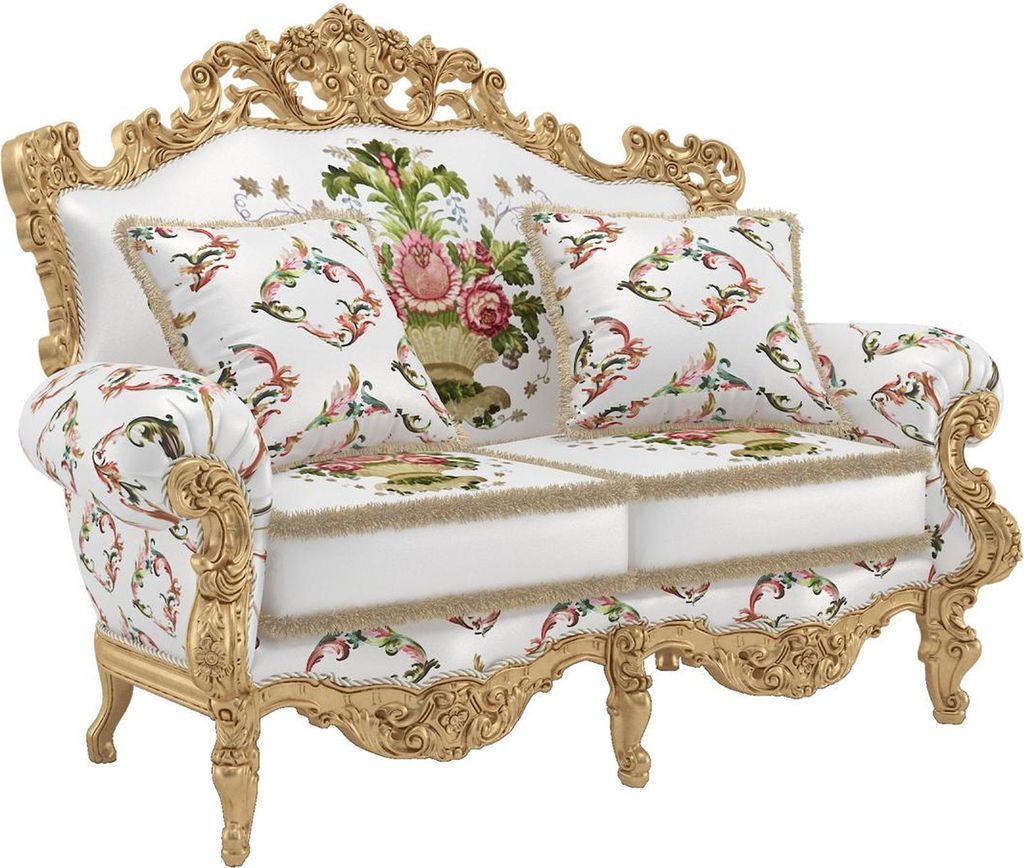 Klassische Polster Couchen Bank Couch Sofas Möbel Sofa Zweisitzer 2 Sitz Italien