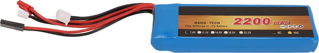 Batterie Li Polymer 2200mAh 7.4V 8C Haute Autonomie pour Pilotage RC