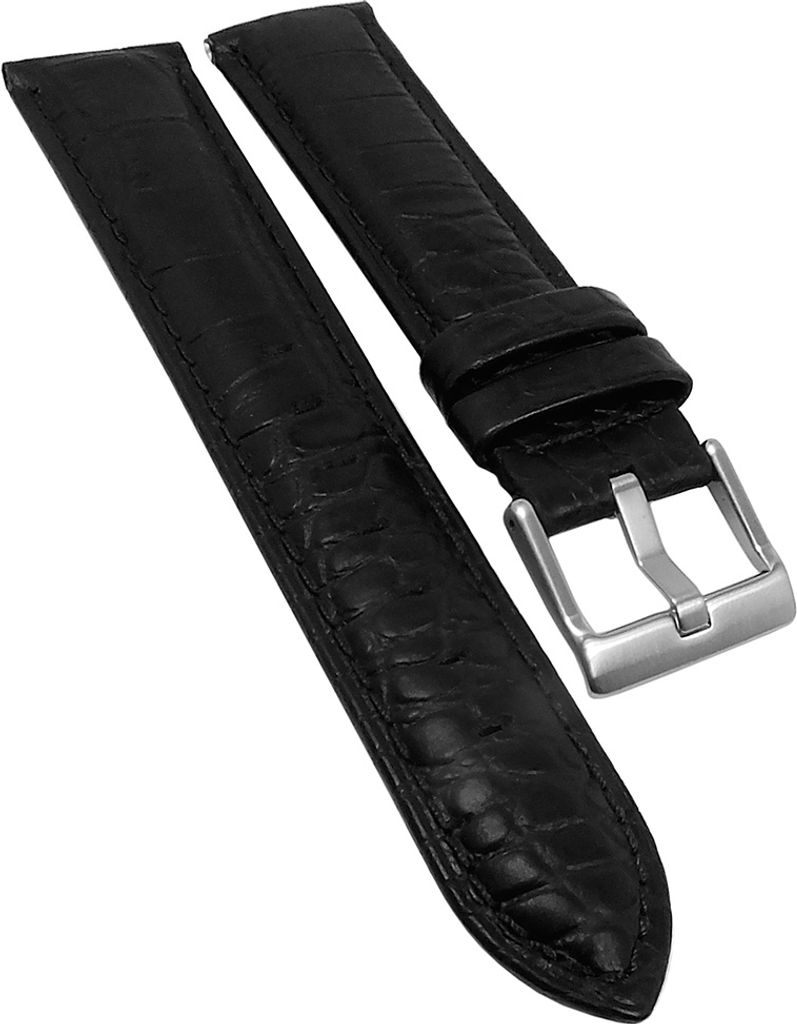 Festina Uhrenarmband 19mm schwarz Leder Krokoprägung F16011/2