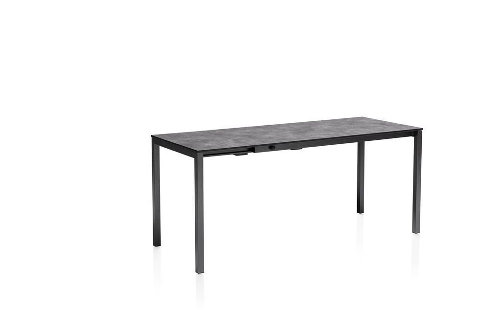 Kettler Cubic HPL Gartentisch, ausziehbar, Größe wählbar Anthrazit, 140-210 x 70 cm