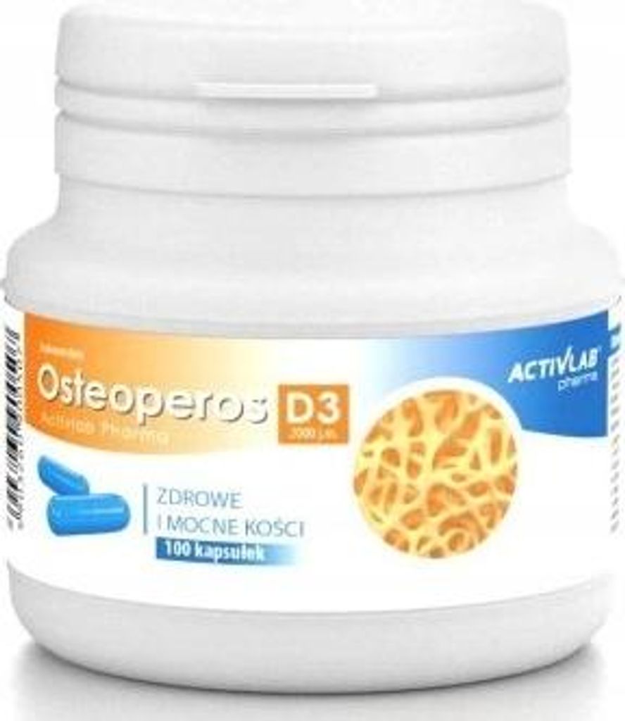 Activlab Osteoperos D3 2000 IU, 100 capsules Productafbeelding 