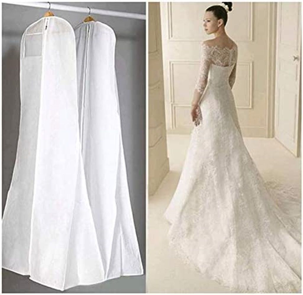 Atmungsaktiver Kleidersack für Hochzeitskleider Schutzhülle Produktbild 