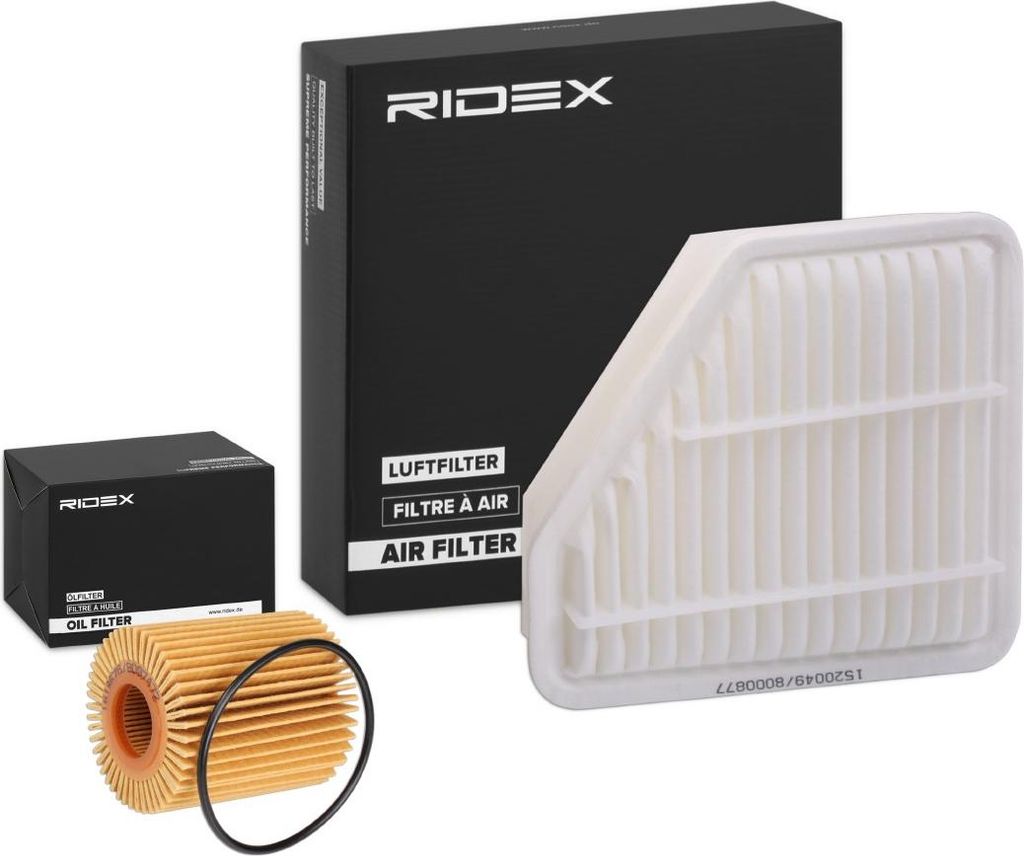 RIDEX Filterset Inspektionspaket Filtersatz für VW Golf VII Schrägheck (5G1, BQ1, BE1, BE2) Golf IV Schrägheck (1J1) POLO (9N) Transporter IV Bus