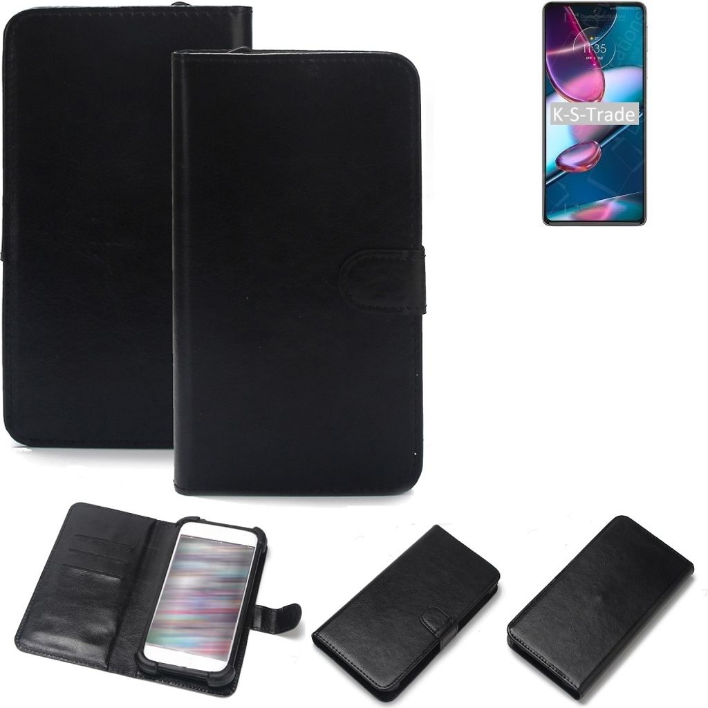 K-S-Trade Handyhülle Schutzhülle kompatibel mit Motorola Edge Plus 2022 Handy Schutz Hülle Handyhülle Bumper schwarz 1x
