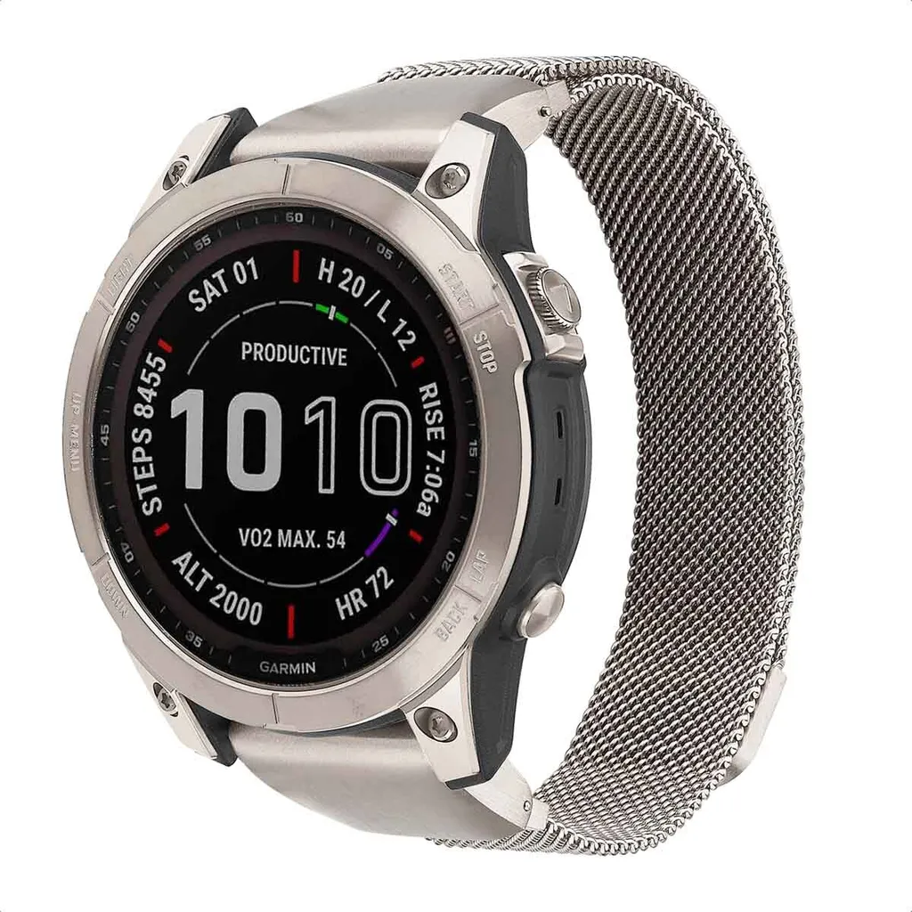 Cinturino imoshion Milanese 22mm per Garmin Fenix 6 Pro e Instinct Band