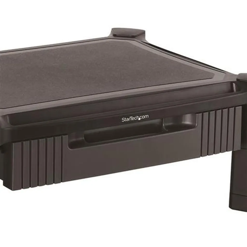 Support de Moniteur Ajustable avec Tiroir Coulissant et Pieds Robustes - 5