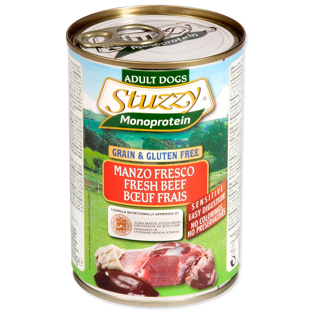 Digestion Facile : Stuzzy Monoprotéines Bœuf 400g pour Chiens Délicats