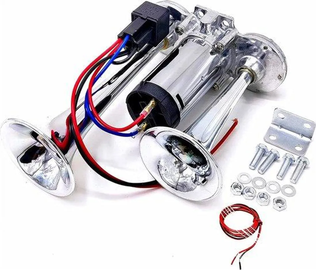 Avertisseur sonore 12V - Klaxon à gaz robuste pour véhicule et utilitaire