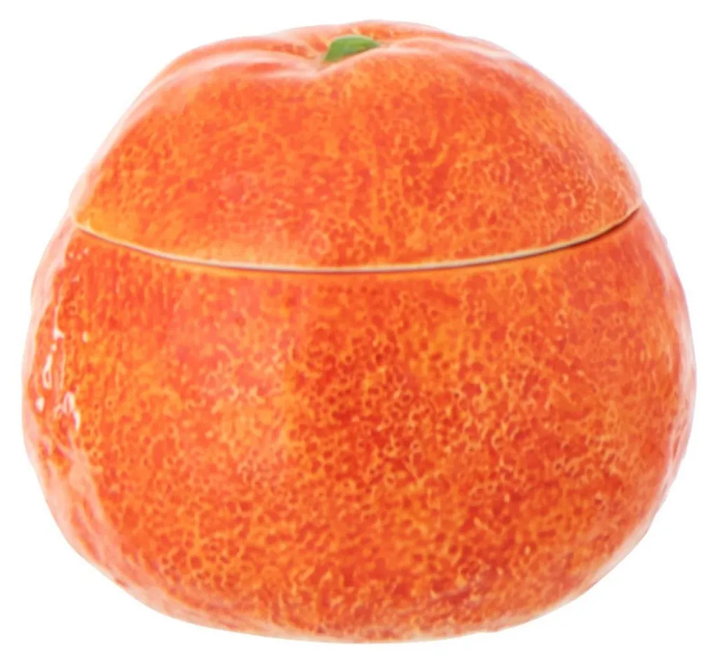 Boîte en Dolomite Orange J-Line : Accessoire Déco Bicolore Haute Qualité