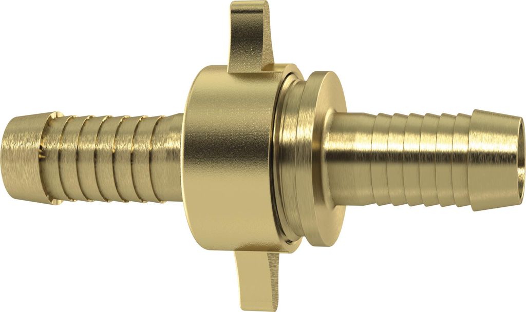 Riegler 3/3 Schlauchverschr., G 3/4x13,œ-mutter, flachd., NBR O-Ring, MS