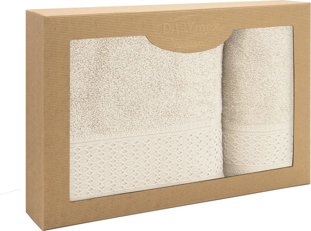 Set Asciugamani Solano Ecru 100% Cotone 50x90+70x140 | Alta Assorbenza