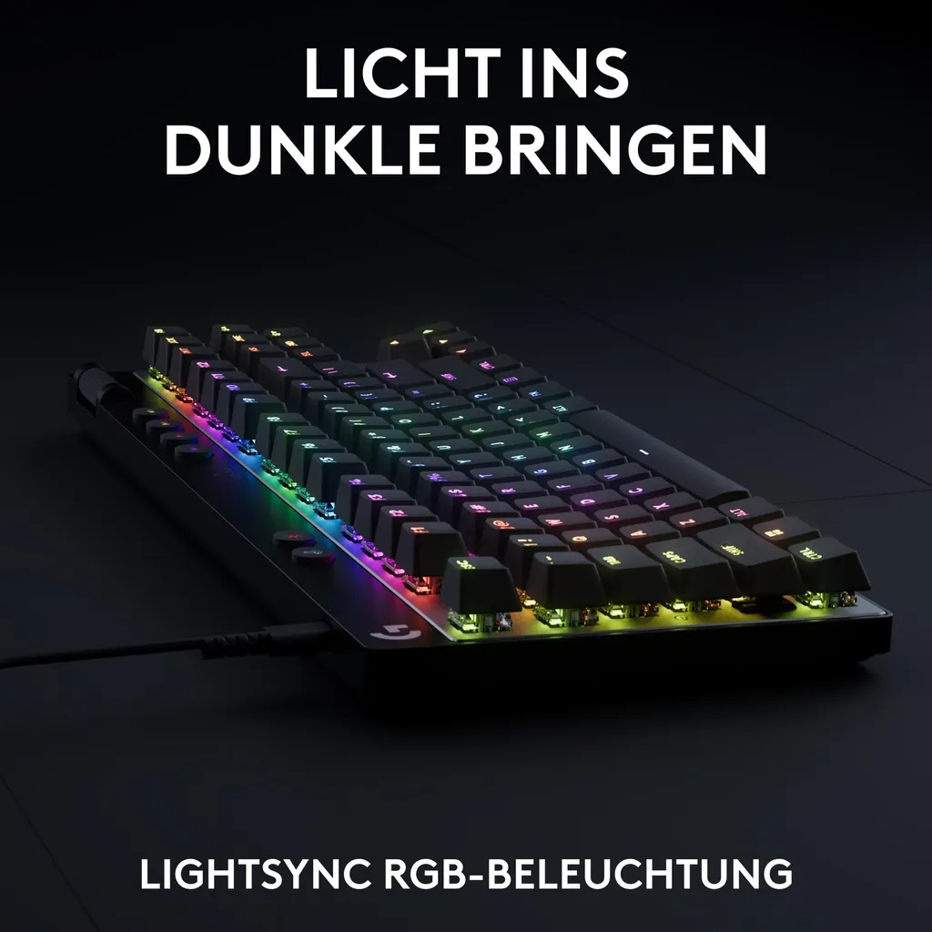 Logitech PRO X TKL RAPID Black Clavier Gamer QWERTY EMEA28i-93 Noir