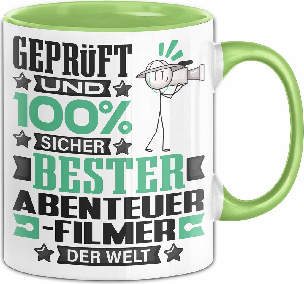 Abenteuerfilmer Geschenk Lustiger Spruch für Abenteuerfilmer Geschenkidee Bester Abenteuerfilmer Der Welt (Grün)
