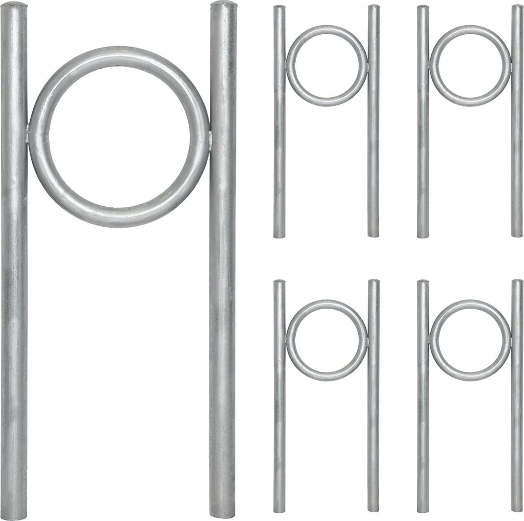 5x Fahrradanlehnbügel 115 x 53 cm Stahl feuerverzinkt Ø 60 Produktbild 