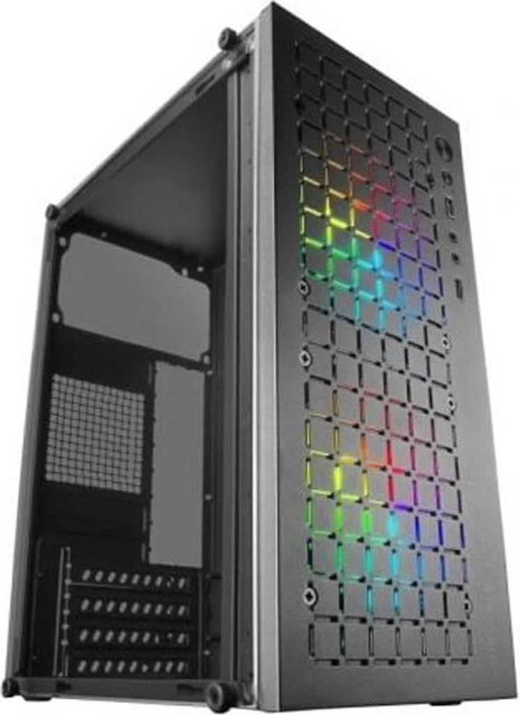 Mars Gaming MC-CORE, Mini Tower, PC, Schwarz, micro ATX, Mini-ITX, Metall, Gehärtetes Glas, Gaming