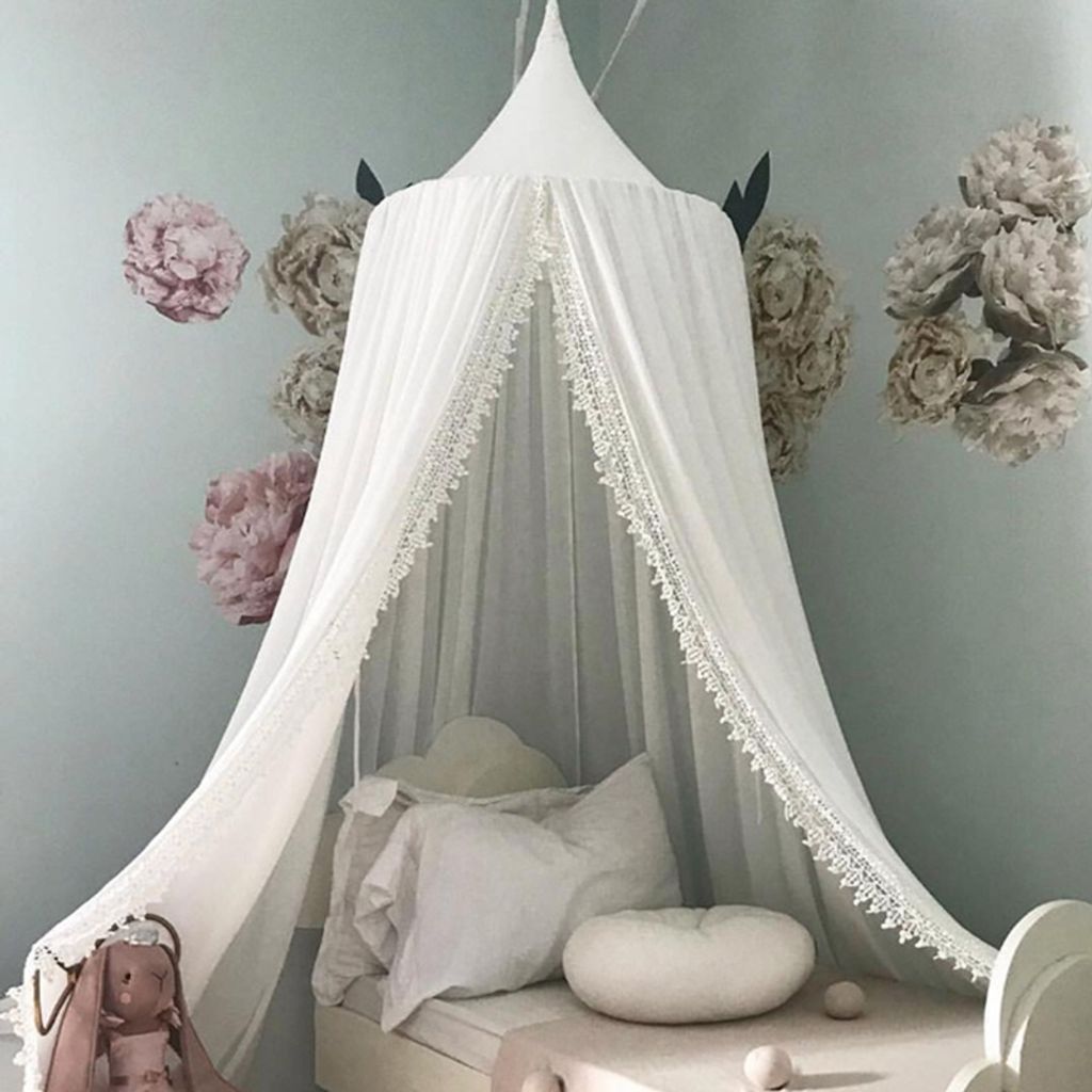Baby betthimmel Mückennetz Fliegennetz Baldachin Kinder Schlafzimmer Romantisch 