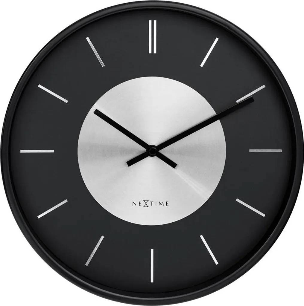 Horloge Murale Ronde Noire 25cm Retro II pour Décoration de Salon