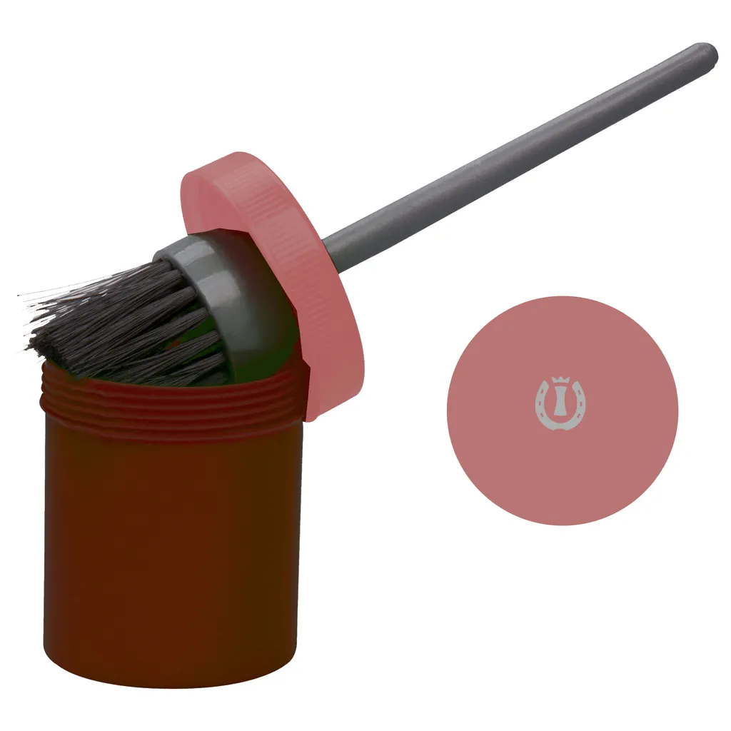 Imperial Riding IRH-Hufpinsel in Dose Rose-bordeaux-silver, Farbe:rot