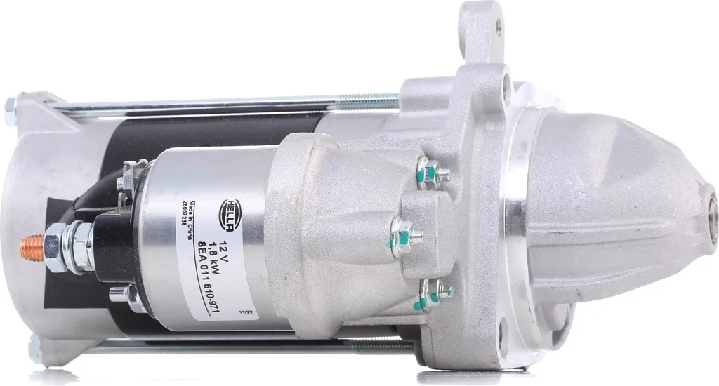 Démarreur HELLA 8EA 011 610-971 pour BMW Série 3 E46 et Série 5 E39
