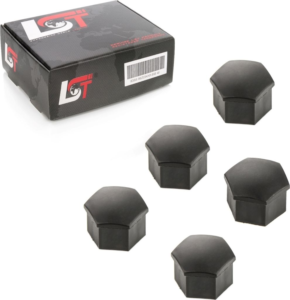 5x Radschrauben Abdeckkappen Radschraubenkappen 17 mm schwarz für BMW MINI