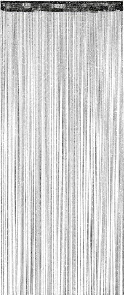 Fliegengitter 90x245 cm schwarz Polyester waschbar