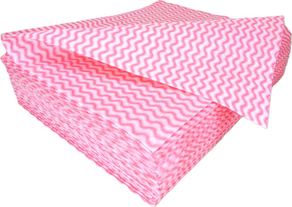 Einwegwischtuch "Wischfix-Perfo", 33 x 50 cm, rot/rosa, 5 Pack, 250 Stück