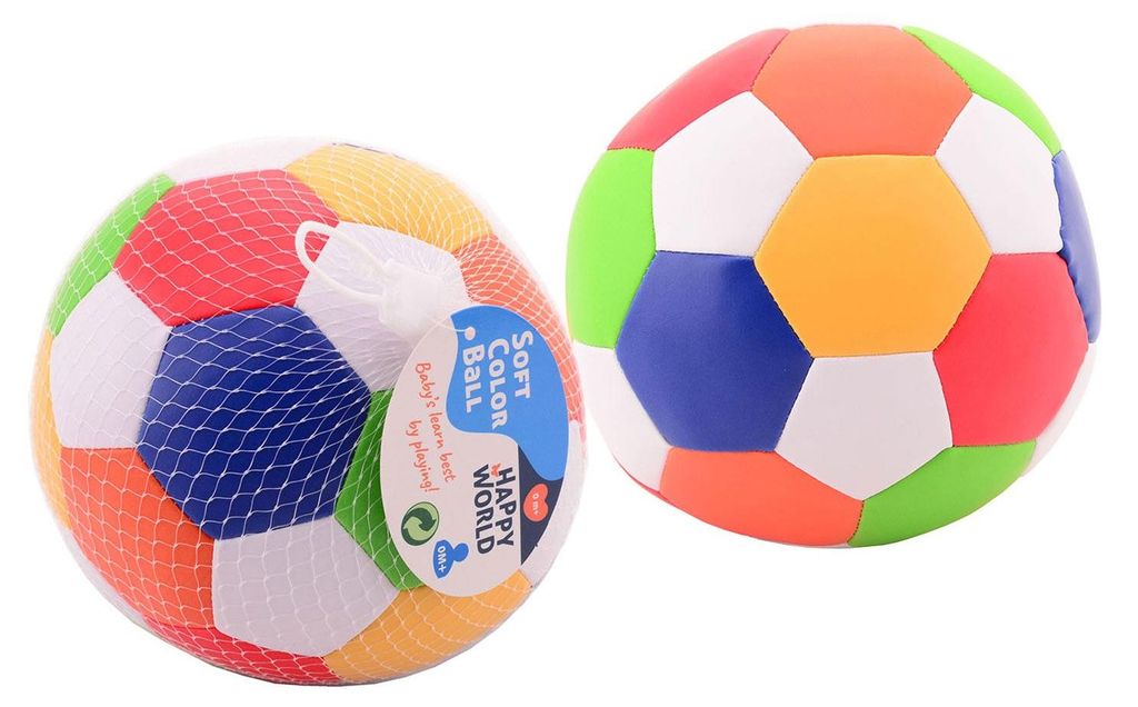 Johntoy Happy World Soft Ball, 15 cm Produktbild 