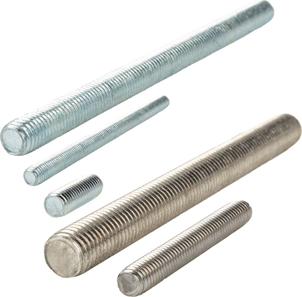 tecuro Gewindestift M 10 x 25 mm, Stahl verzinkt - DIN 976
