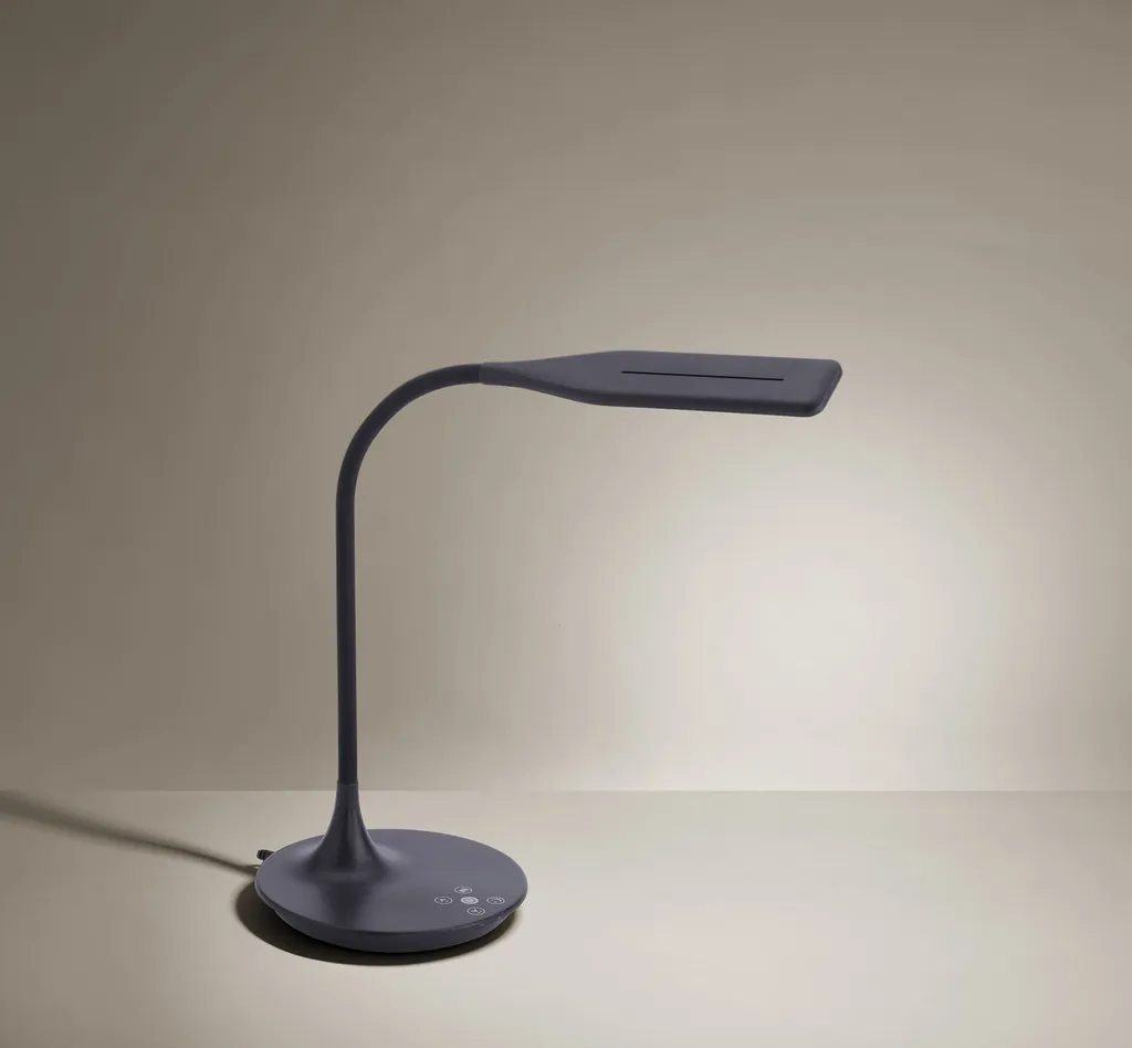 Lampada da Tavolo Design Nero LED 67cm Dimmerabile Touch CCT