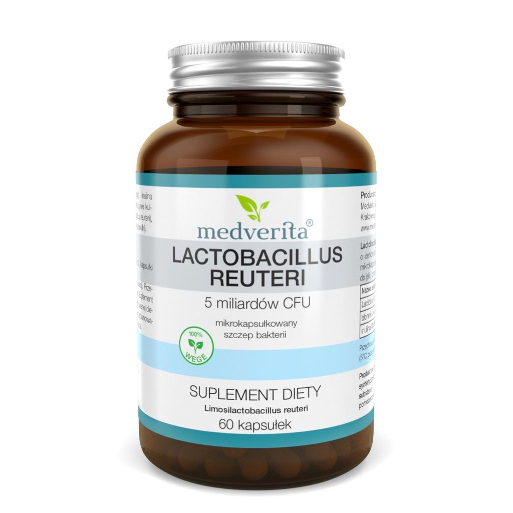 Medverita Lactobacillus reuteri 5 Mrd. KBE – 60 Kapseln | Produktbild 