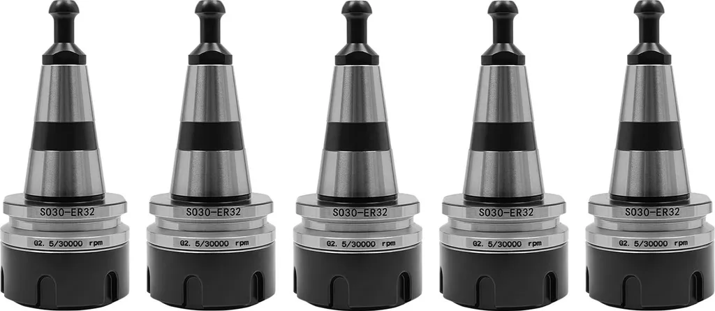 Set 5 Mandrini a Pinza 40CR Alta Precisione 0.005mm per CNC Professionali