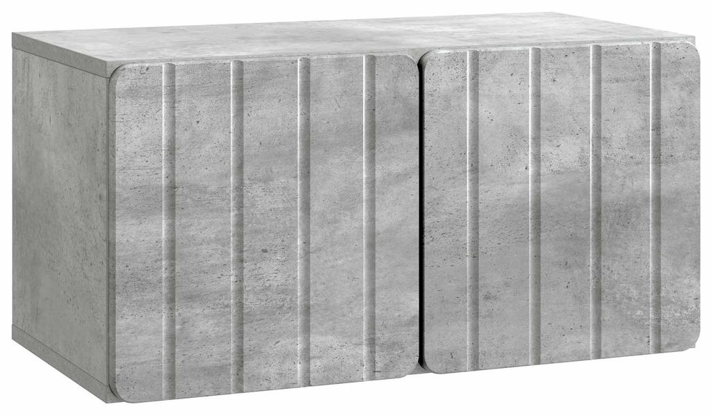 "2026 Moderne"Wandmontierter TV-Schrank( 1PC) - moderne Fernsehschrank - Medienmöbel - Betongrau 59,5x31x30cm - TV-Schränke BestMöbel 851492