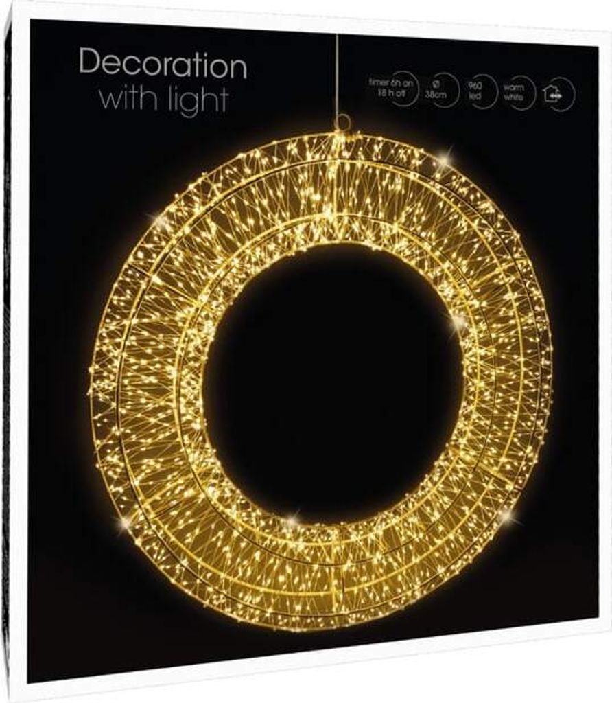 960er LED-Kranz - Ø = ca. 38 cm Produktbild 3