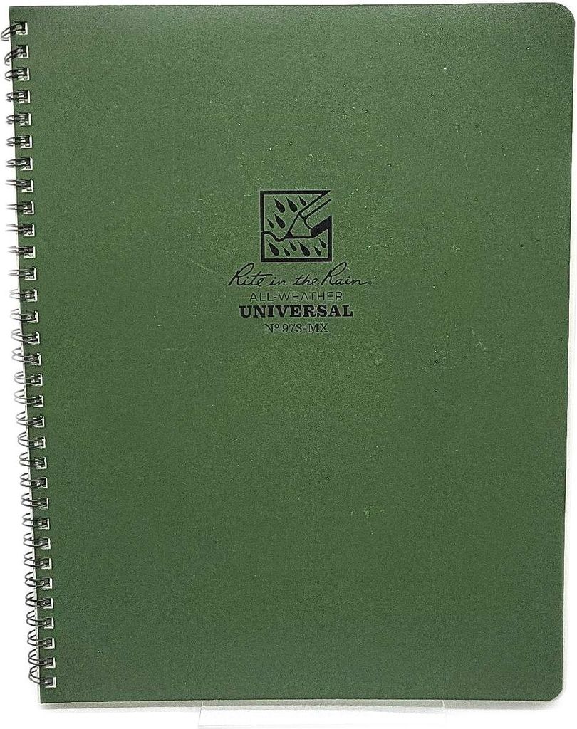Rite in the Rain wasserdicht Notizblock, unisex, Waterproof, Grün, 81/2 x 11-Inch