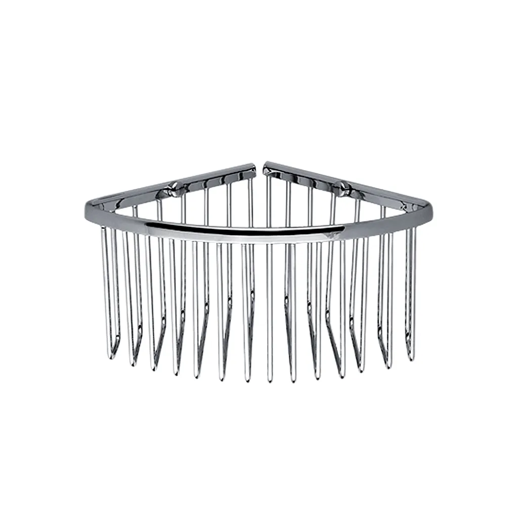 Tablette d'angle inox chrome Nimco Axis AX 506-26 haute résistance 20cm