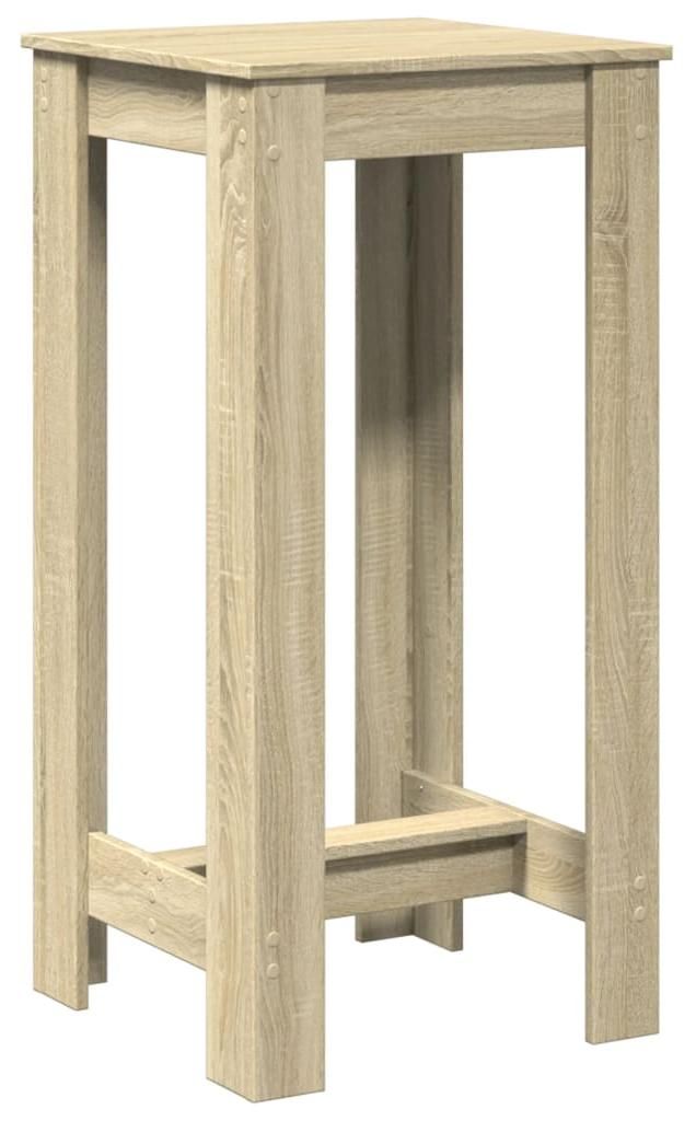 vidaXL Barový stůl Sonoma dub 51x50x103,5 cm materiál na Obrázek produktu 