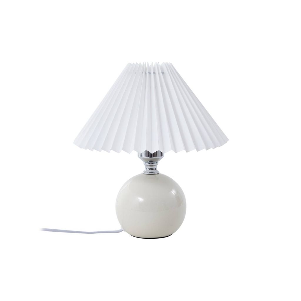 Lindby Tischleuchte Kerimi, Keramik, creme, 29 cm