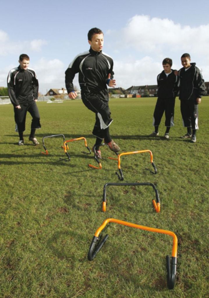 Precision verstellbares Hürdenset 6/12 Zoll - Trainingshürden orange/schwarz