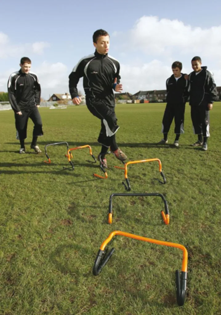 Lot de haies d'entraînement ajustables 6 et 12 pouces haute visibilité