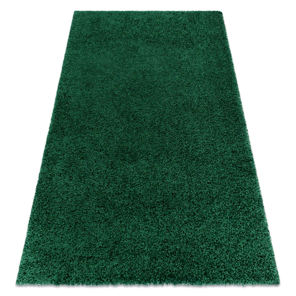 Tapis vert bouteille SOFFI 160x220 cm à mèche épaisse 5cm haute densité