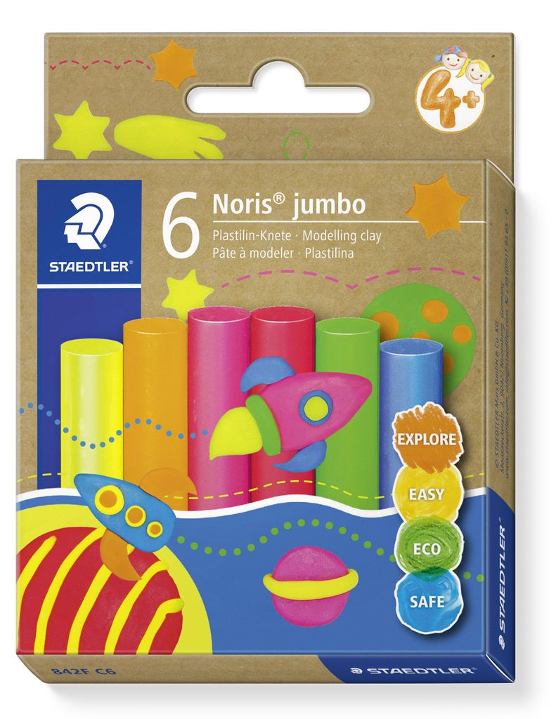 Staedtler 842F C6, Glinka do modelowania, Wielobarwny, Zdjęcie produktu 