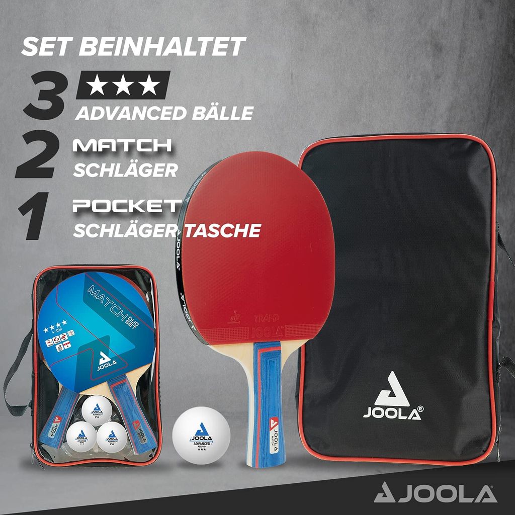 Schläger Joola 2 - + Tischtennis-Set 3 Duo