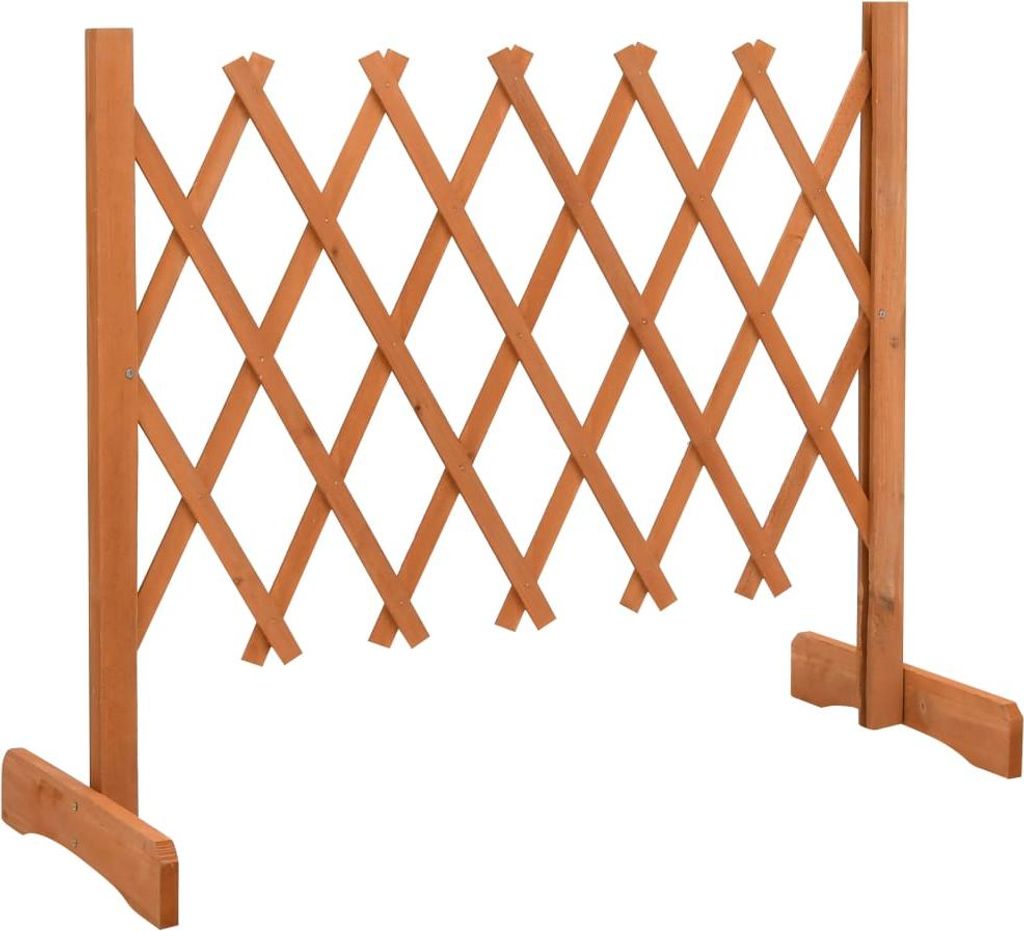 vidaXL Garten-Rankzaun Orange 120x60 cm Massivholz Tanne Produktbild 