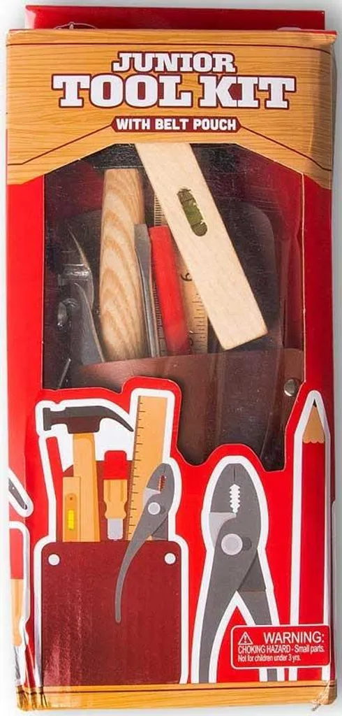 Accessoires bricolage enfant : ensemble outils bois avec sacoche Tobar