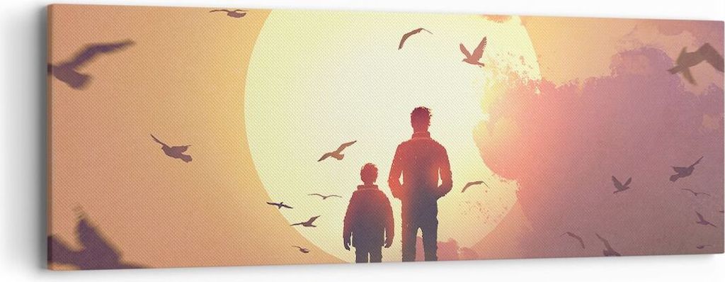 Bild auf Leinwand - Leinwandbild - Erde Planet - 90x30cm - Wand Bild - Wanddeko - Wandbilder - Leinwanddruck - Bilder - Kunstdruck - Wanddekoration...