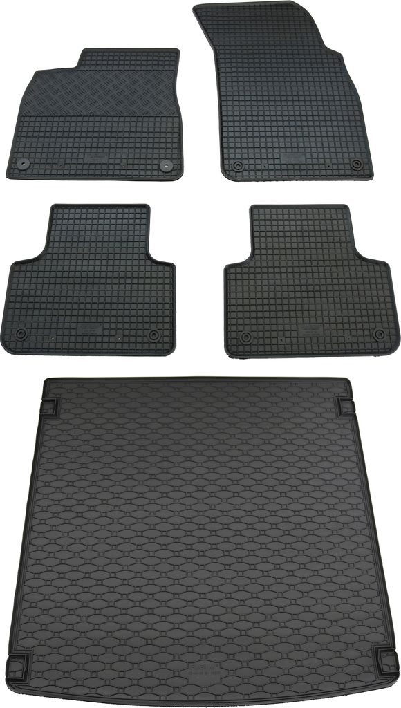 Rigum Gummi Fußmatten + Kofferraumwanne im Set für Audi Q8 4M